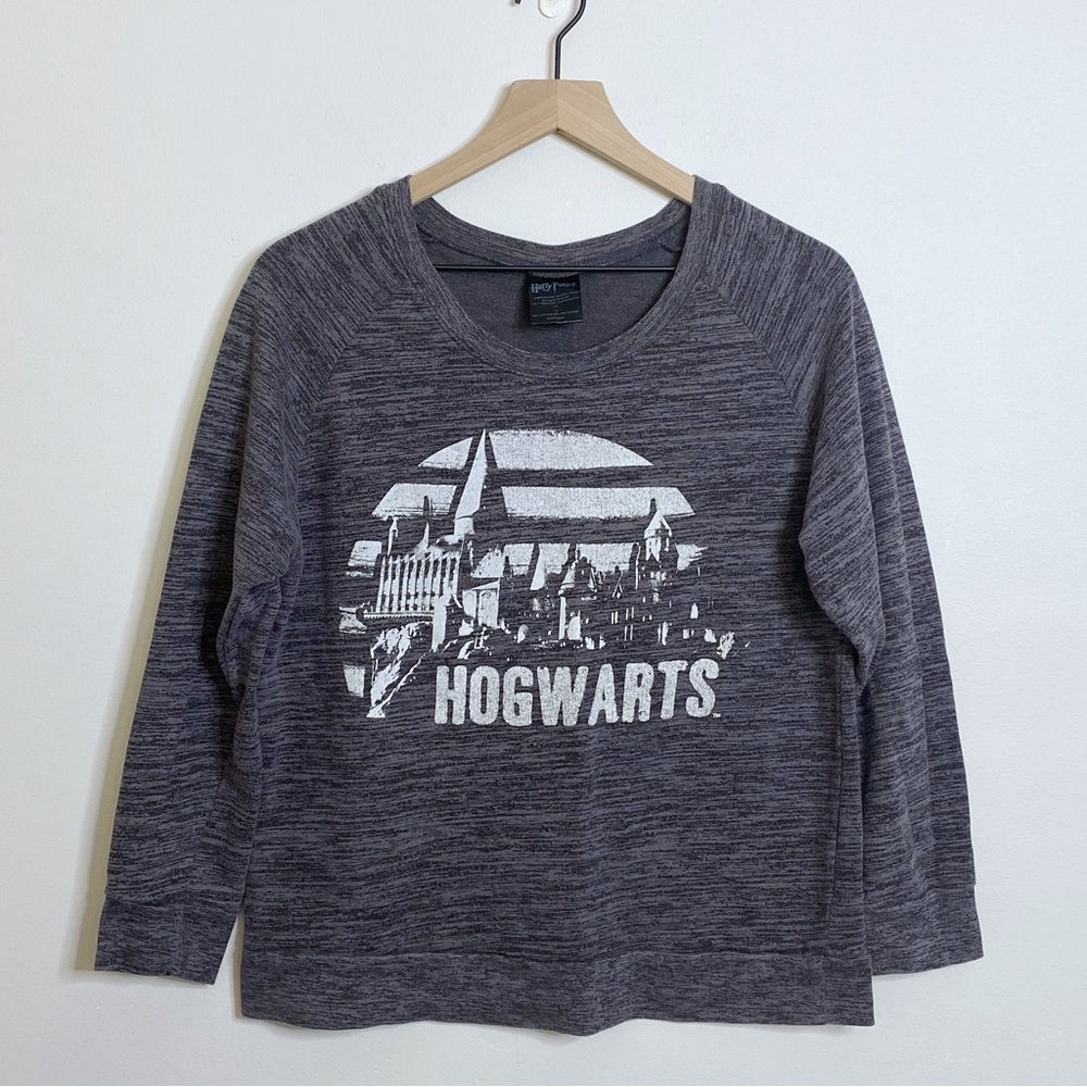 Harry Potter Hogwarts Gray Pullover Sweatshirt Juniors XLarge